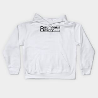 Baumhaus Bakery Logo Black Kids Hoodie